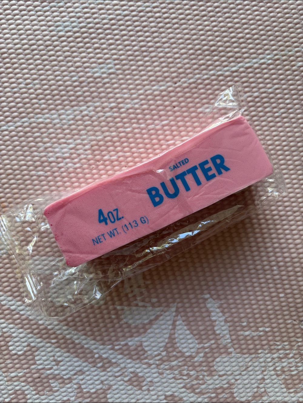 Squishy Pink Butter - Kids Toy Play Food Butter Stick
